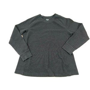 Duluth Trading Men XL Gray Shirt Waffle Knit Therm